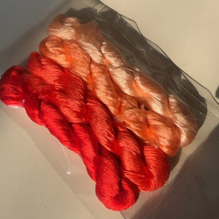 80m Suzhou Embroidery Untwisted Mulberry Silk Thread(#131 80m*4) - Ronghua Threads