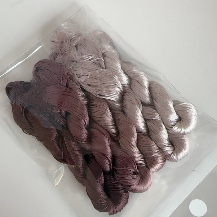 80m Suzhou Embroidery Untwisted Mulberry Silk Thread(#23 80m*5) - Ronghua Threads