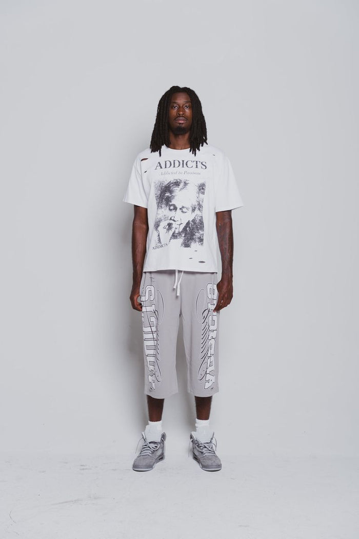 Addicts ATL "Varisty" Grey 3/4 Shorts