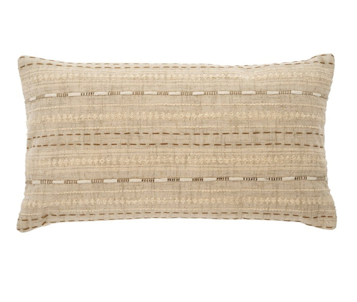 Alta Embroidered Pillow, 21x12