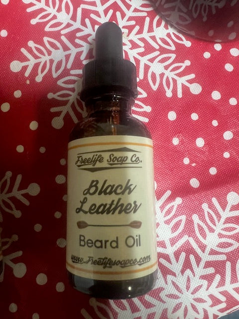 Black Leather Beard Oil