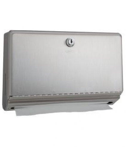 BOBRICK Classic B26212 Mini Paper Towel Dispenser with Tumbler Lock