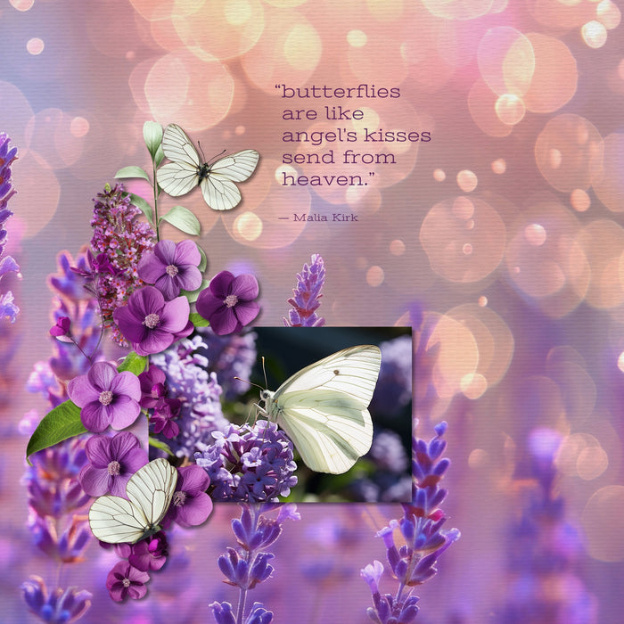 Add beautiful bokeh and botanical backgrounds by Lucky Girl Creative digital art for digital scrapbooking to any theme or occasion page for that magical touch of sparkle and glow to highlight the summer season. This kit is included in the Botanical Bokeh Papers Bundle.