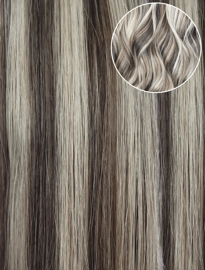 Brown/Blonde Highlights (P5/16) 20" Keratin Tip