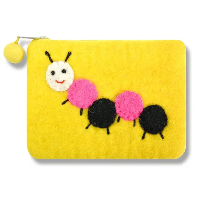 Caterpillar Design Zip Purse