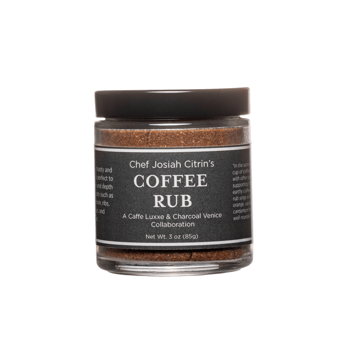Chef Josiah Citrin Coffee Rub Lifestyle Rub Treats Charcoal Venice + Caffe Luxxe