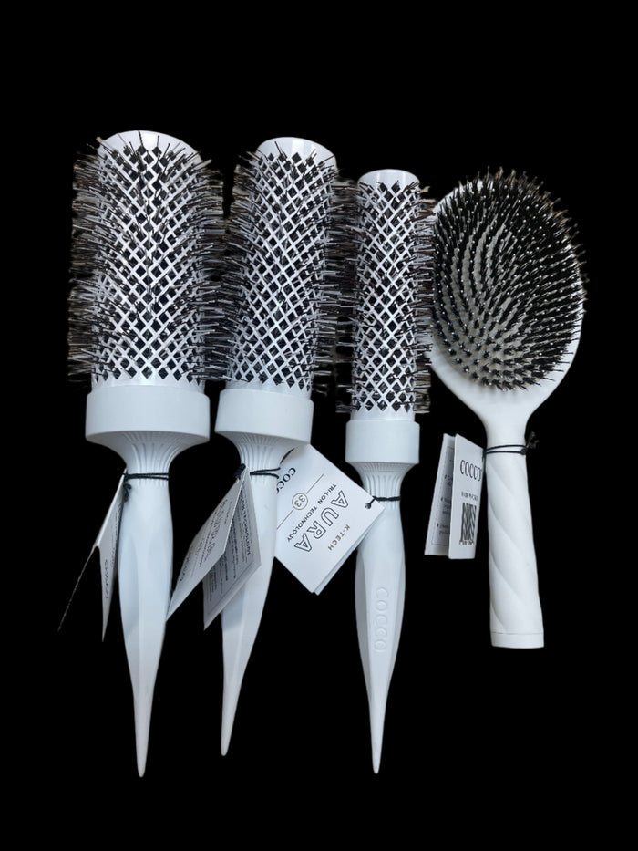 COCCO Aura Brush Set - White - Palms Fashion Inc.