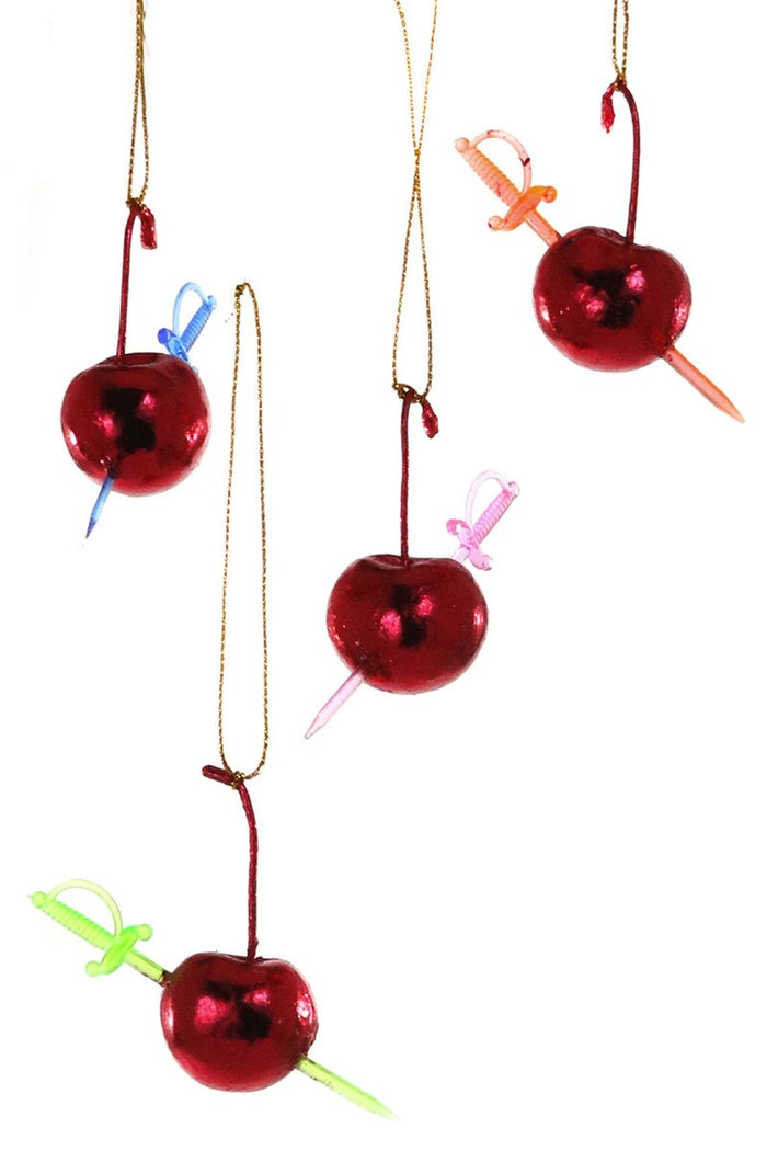Cocktail Cherry Ornament (Assorted)