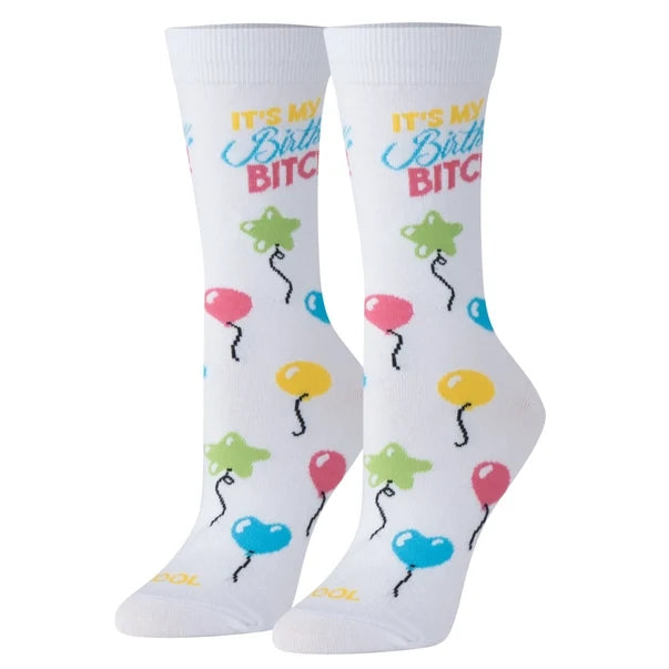 Cool Socks Birthday Bitch Socks - Womens