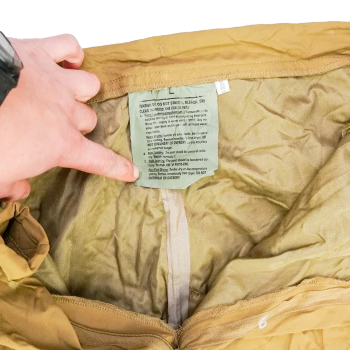 Coyote ECWCS Wet Weather Trousers - Large - Army & Outdoors - Rain Trousers