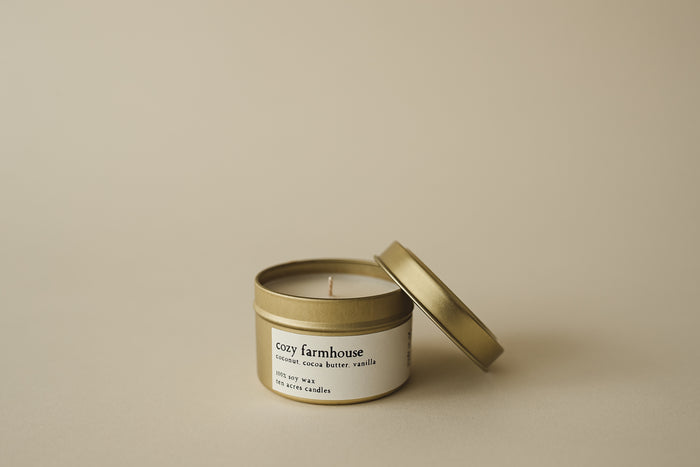 cozy farmhouse candle