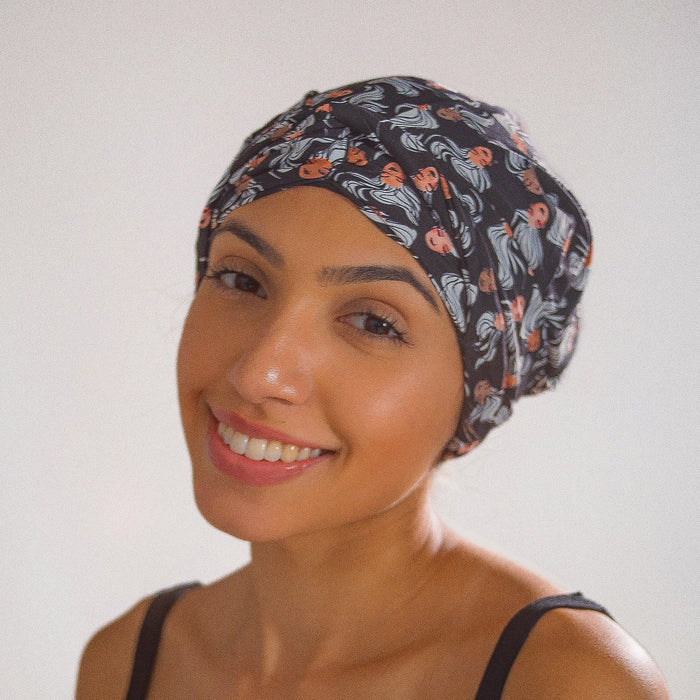 DISCONTINUED -Hair Turban in Mermaid Black | D'Hair