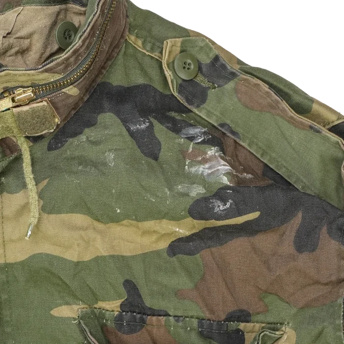 Duck Bay Woodland M65 Style Field Jacket - XLarge - Army & Outdoors - Field Jackets