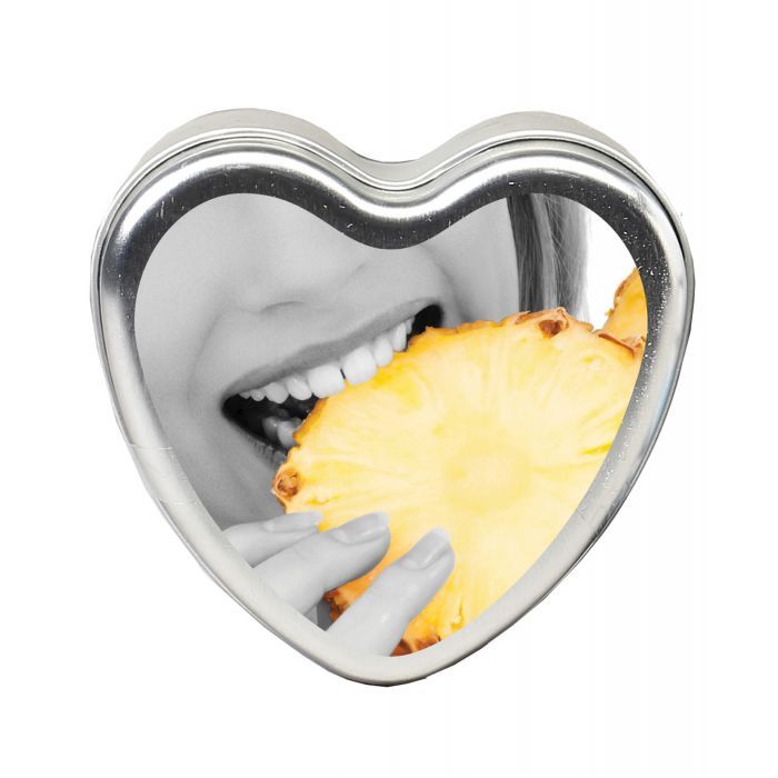Earthly Body Hemp Edible Candle Heart Tin Pineapple 113g