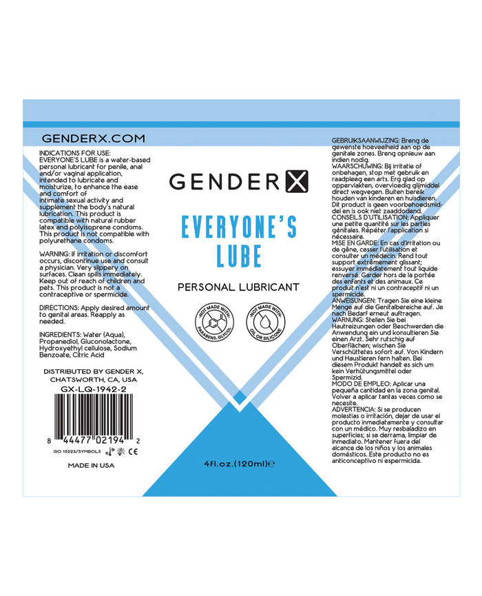 Gender X Flavored Everyones Lube