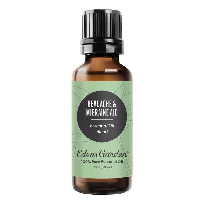 30 ml Headache & Migraine Aid Essential Oil Blend- Helps Alleviate Tension, Soothe Pain & Relax