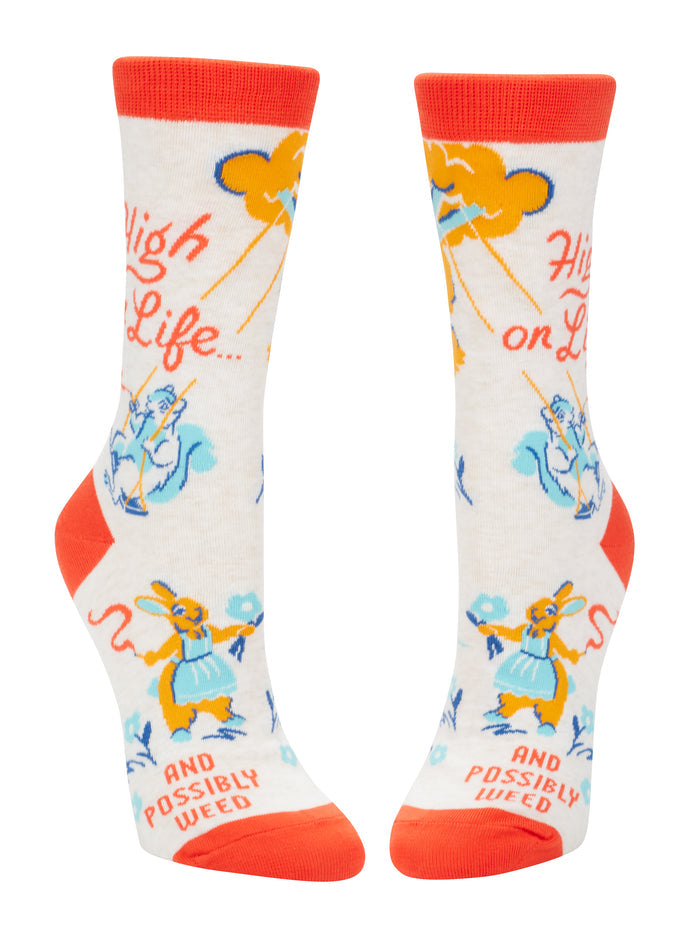 High On Life Women's Crew Socks