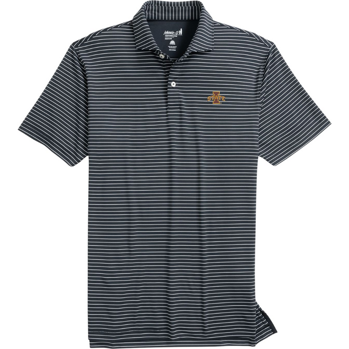 Iowa State Cyclones Men's Johnnie-O Black Stripe Polo