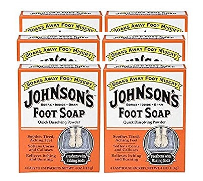 Johnson's Foot Soap Quick Dissolving Powder 4oz - Palms Fashion Inc.