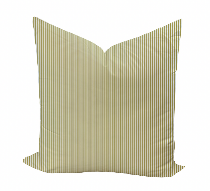 Little Carlisle Stripe Pillow Cover in Dijon