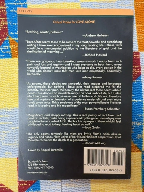 Love Alone back cover