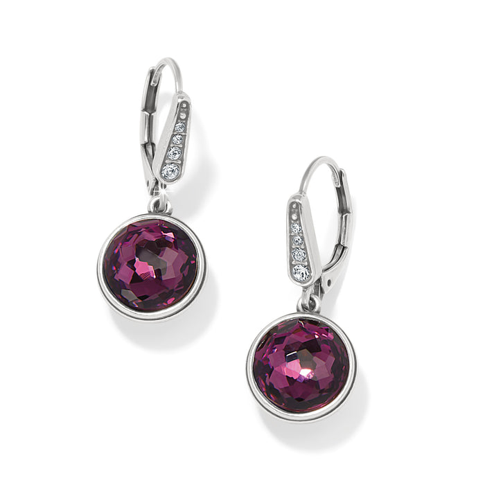 Meridian Aurora Leverback Earrings/amethyst