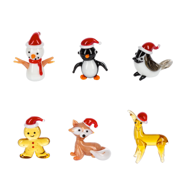 MERRYMini World Glass Holiday Figurines - 1 Piece