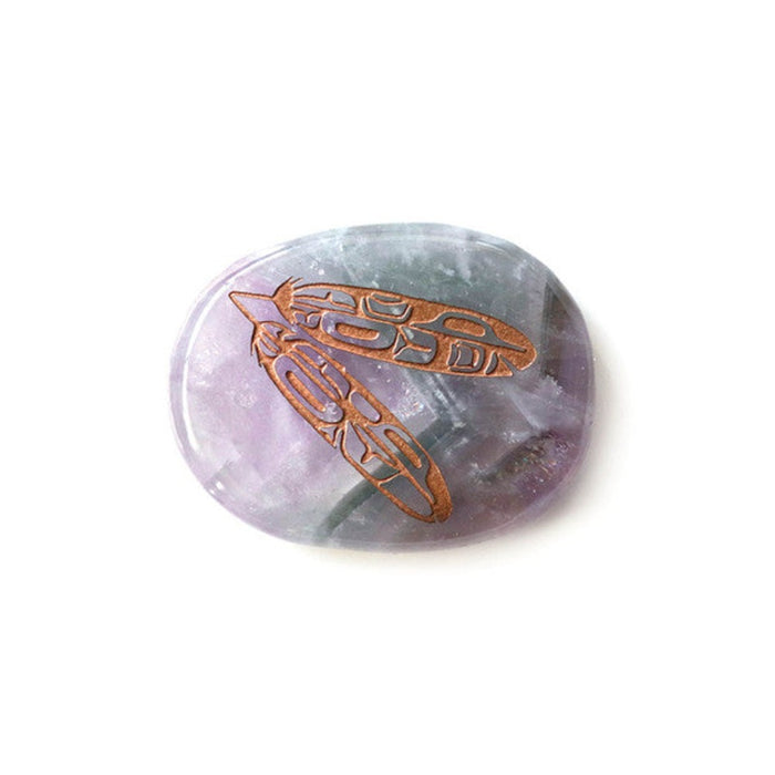NATIVE NORTHWEST Spirit Stone - Amethyst Eagle Feathers