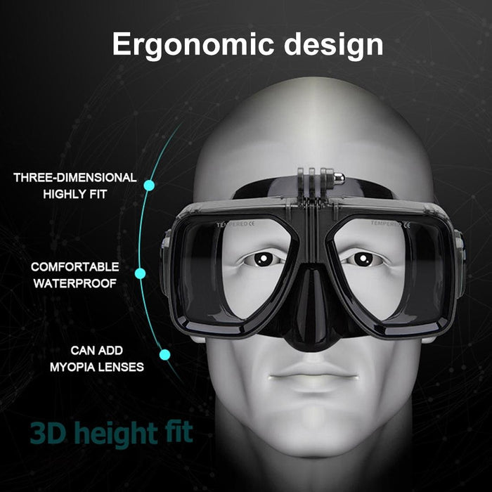NNEIDS Underwater Diving Mask For Action Cameras