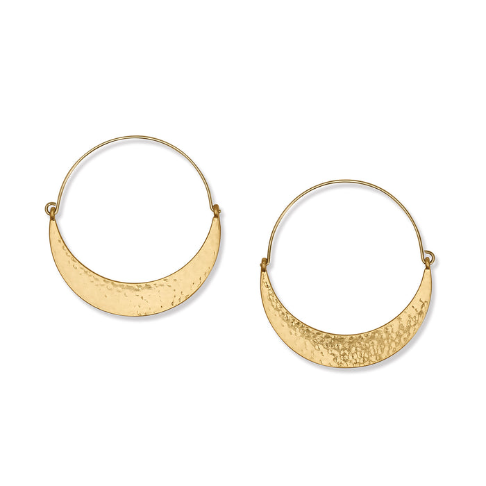 Palm Canyon Large Hoop Earrings/gold