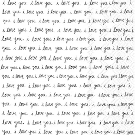 Paper Guest Towels 16 Count Handwritten Heart
