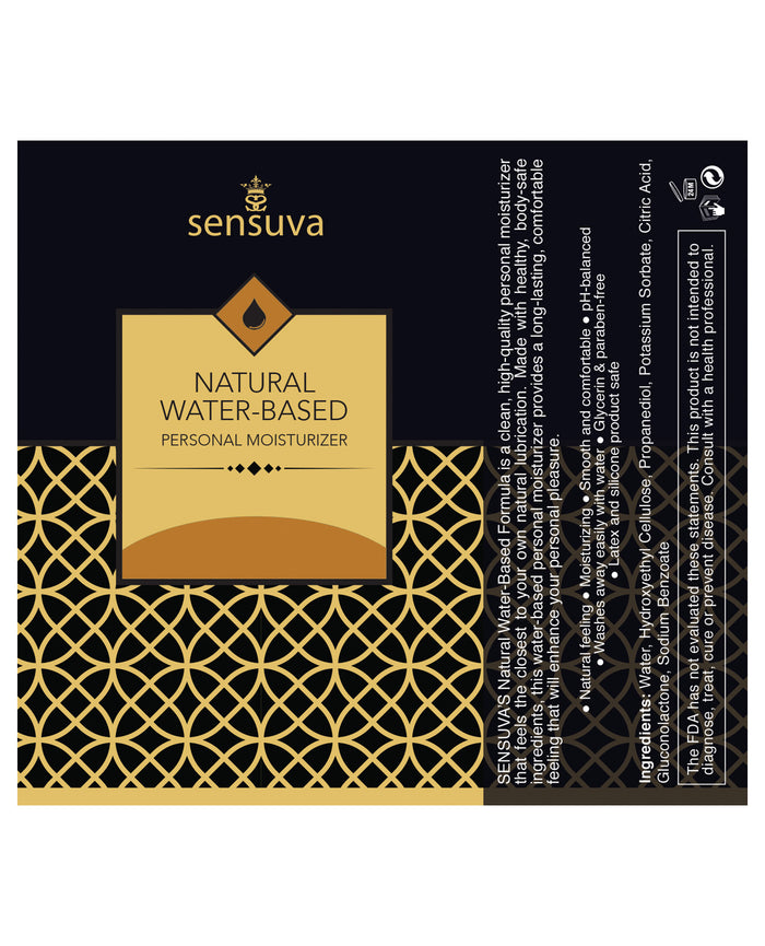 Sensuva Natural Water Based Moisturizer Salted Caramel