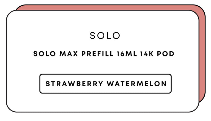 Solo Max Prefill 16mL 14k Pod | Strawberry Watermelon-Image 1