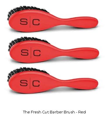 Stylecraft Fresh Fade Medium nylon bristles Brush - Red - Palms Fashion Inc.