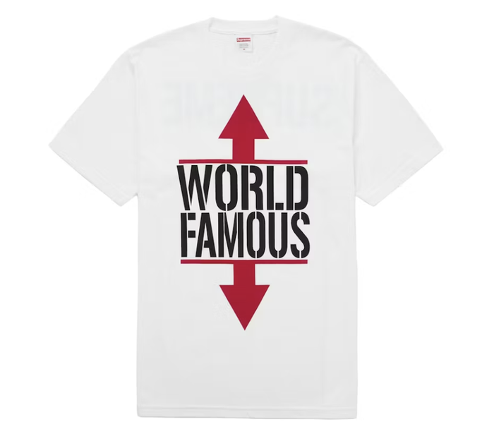 Supreme World Famous Tee - White (SS26)