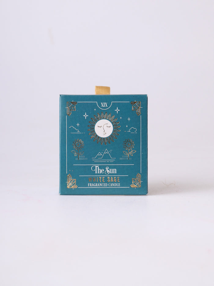 The Sun Tarot Candle - White Sage | One Colour-Image 3