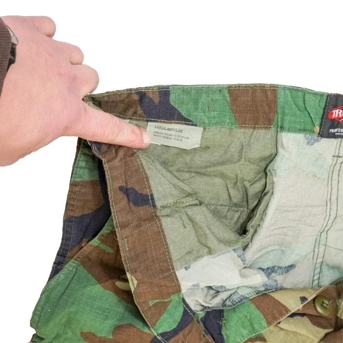Tru-Spec Woodland Ripstop BDU Trousers - Large Regular - Tru-Spec - Combat Trousers