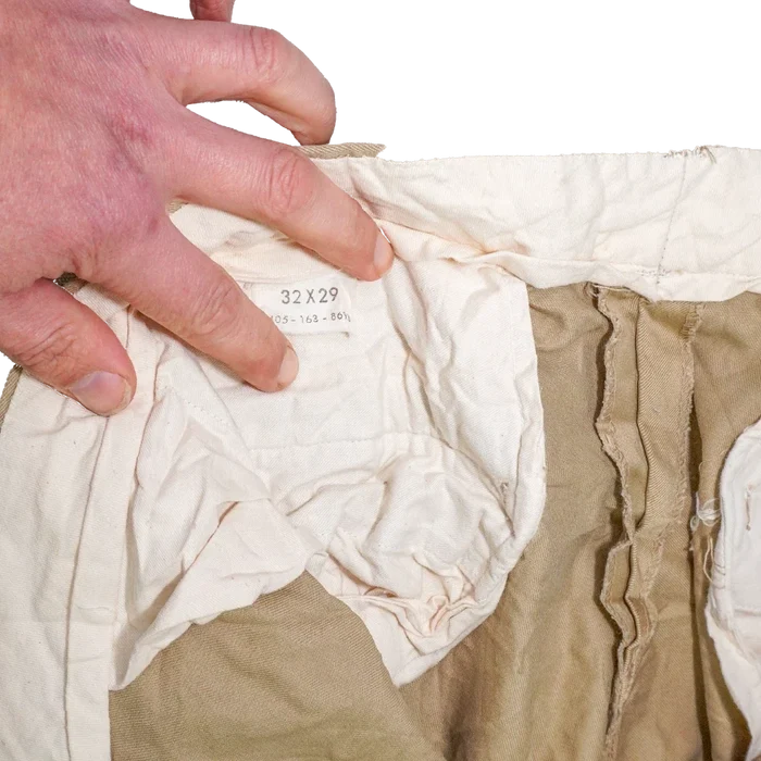 US Army 1960s Khaki Chino Trousers - 32x29, Medium - US Army Surplus - Dress Trousers