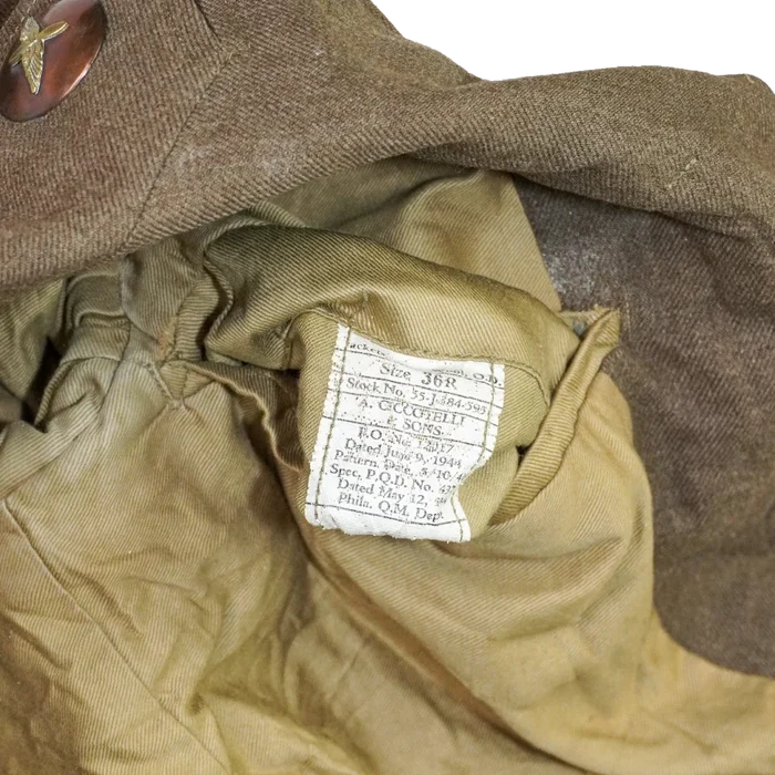 USGI WW2 M1944 Ike Jacket - 36R, Small - US Army Surplus - Field Jackets