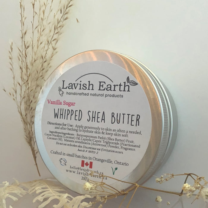 Vanilla Sugar Whipped Shea Butter - Lavish Earth