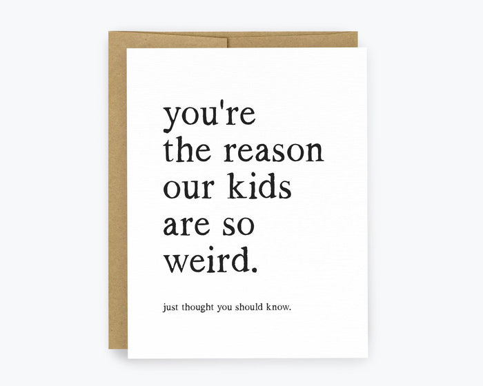 Weird Kids Greeting Card