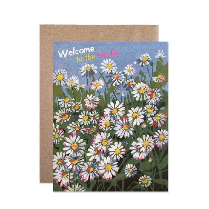 Welcome to the World Daisies Card