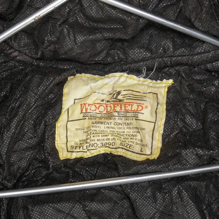 Woodfield Woodland Camo Vinyl Rain Jacket - Large - Army & Outdoors - Rain Jackets