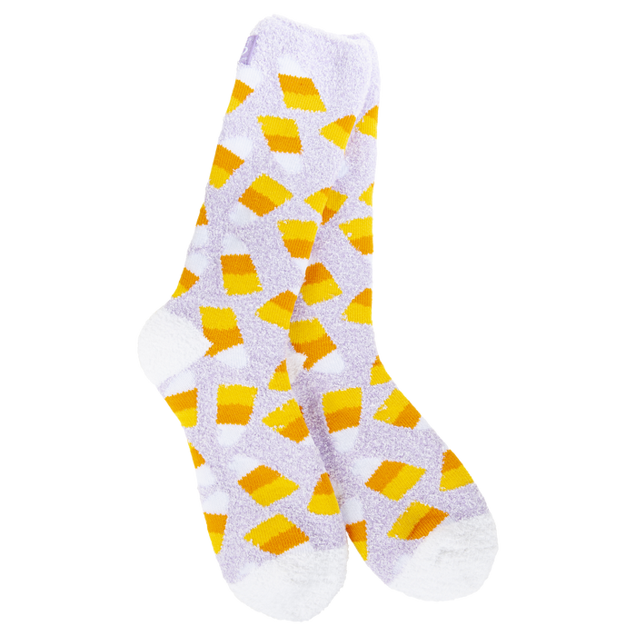 World's Softest Candy Corn Cozy Crew Socks