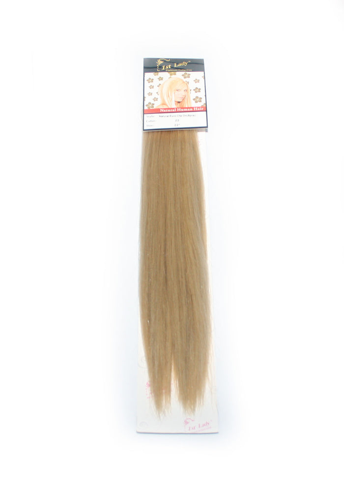 1st Lady Natural Euro Human Hair Blended Clip on Hair Extensions 22" (8Pcs) - Elysee Star