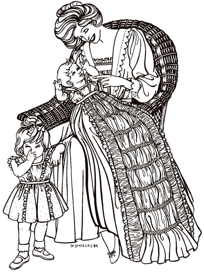 228 Victorian Christening Gown and Toddler's Dress