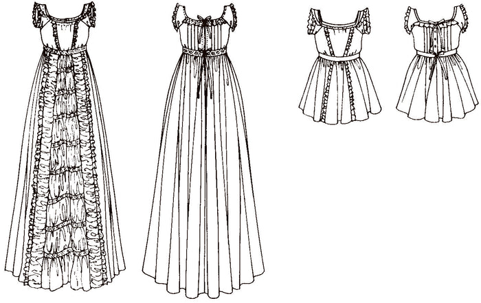 228 Victorian Christening Gown and Toddler's Dress