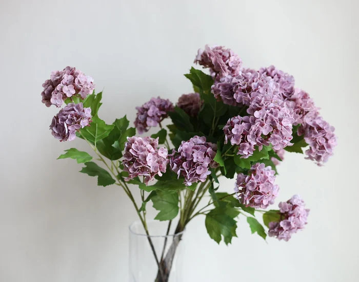 25" Faux Snowball Flower in Mauve Taupe - Magnolia Lane co. Home + Garden + Gift