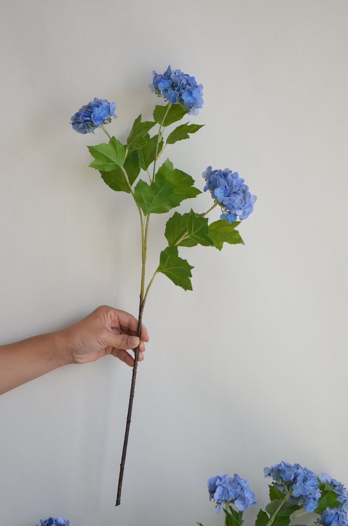 25" Real Touch Blue Hydrangea Flowers - Magnolia Lane co. Home + Garden + Gift
