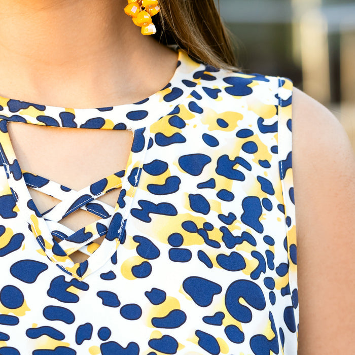 30039 - Animal Print Dress with Pockets